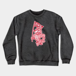 Retro State Wolf Crewneck Sweatshirt